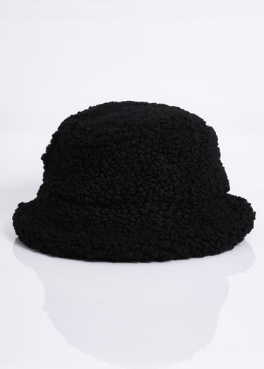 Bob réversible maille bouclette/matelassé Noir