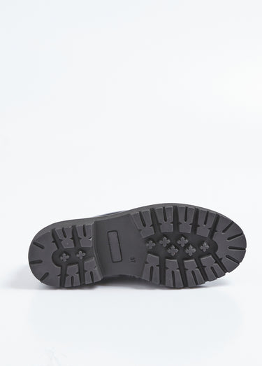 Mocassins cuir avec semelle épaisse crantée Noir