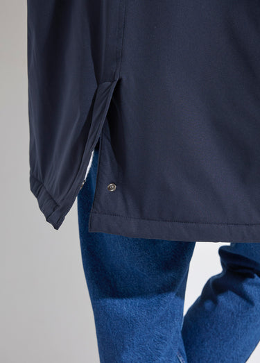 Parka casual fourrée à capuche Bleu