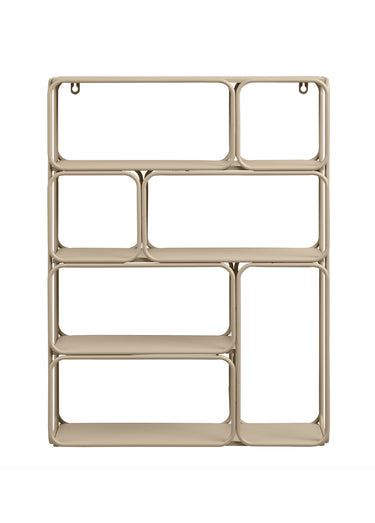 Etagère esprit vintage en métal LANCIANO Beige