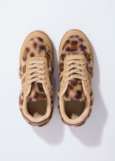 Baskets basses en fourrure léopard Leopard