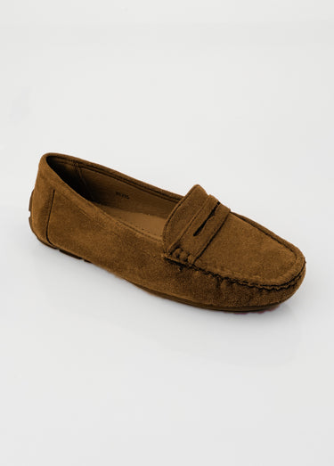 Mocassins essentiels, simili cuir suédé Marron