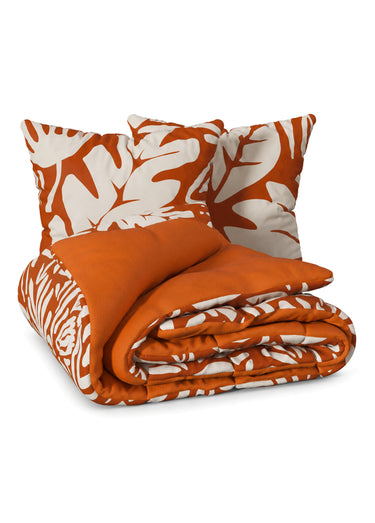 Parure 3 pièces 240x220cm HOMY Orange
