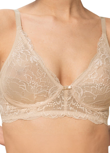 Soutien-gorge foulard sans armature Creme