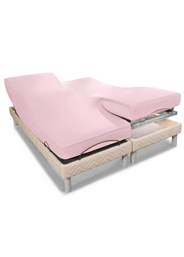 Drap-housse matelas articulé Rose