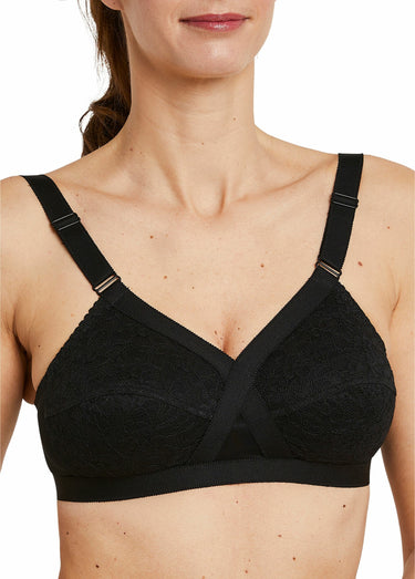 Soutien-gorge sans armatures croisé - lot de 2 Noir Lot2