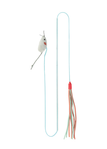 Canne à pêche avec 2 jouets, pour chat Multico