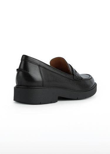 Mocassins cuir semelle épaisse Noir