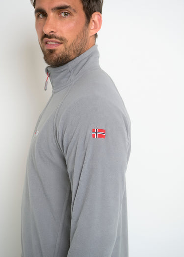 Veste polaire chaude avec col montant Gris Clair