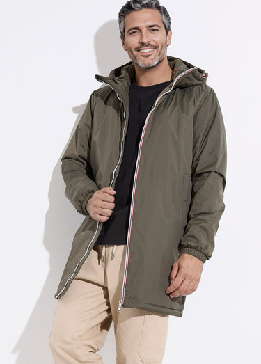 Parka longue chaude fourrée déperlante Kaki
