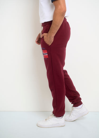 Pantalon de jogging molleton pour homme Bordeaux