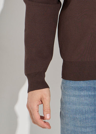 Gilet pressionné en maille jacquard Marron