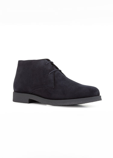 Bottines à lacets style desert boots Bleu Marine
