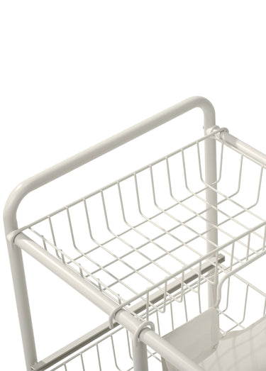 Grand panier à linge pour buanderie Blanc