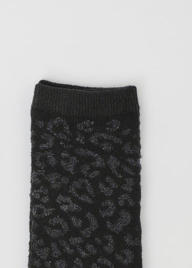 Lot de 3 Chaussettes dont motifs strass Noir/Leopard