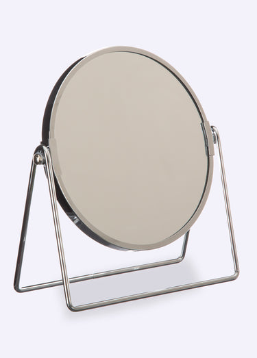 Miroir grossissant pied métal balançoire Argente