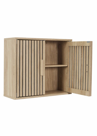 Armoire murale en bois claustra Marron