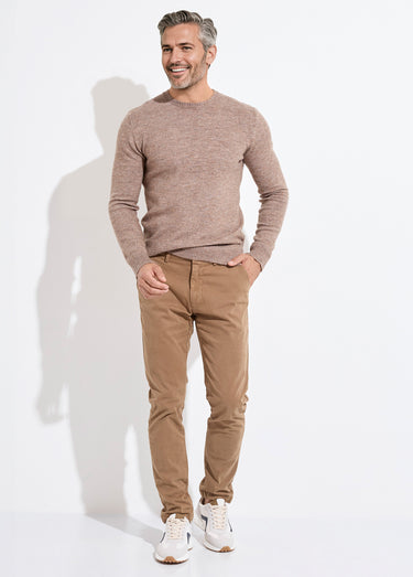 Pantalon chino chic poches italiennes Camel