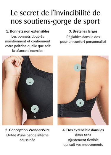 Soutien-Gorge pour Sport à impact élevé Gris