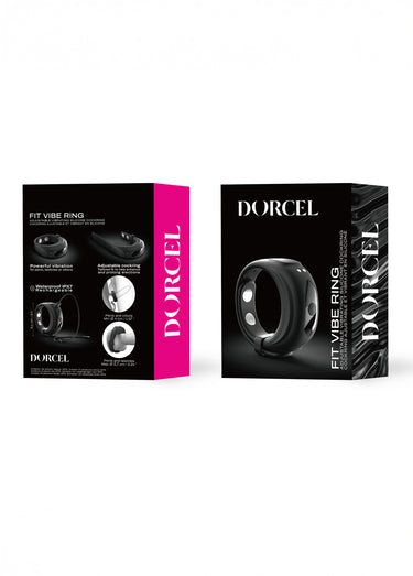 Sextoy cockring pénien, Fit vibe ring Noir