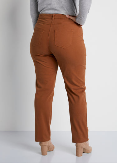 Pantalon droit 5 poches coton stretch Ecureuil