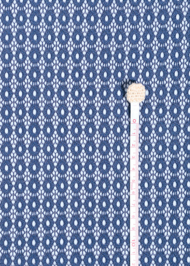 Coupon dentelle guipure ovale, 3B Indigo