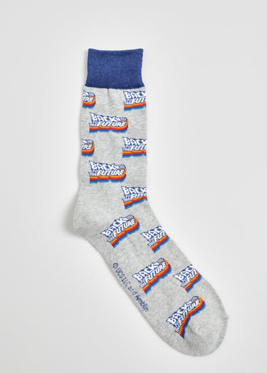 Paire de chaussettes Retour vers le Futur Gris