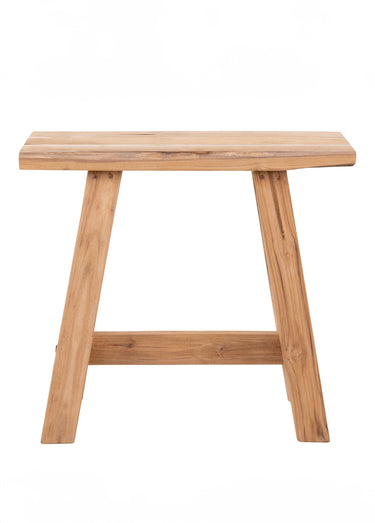 Banc en teck recyclé style rustique chic Naturel