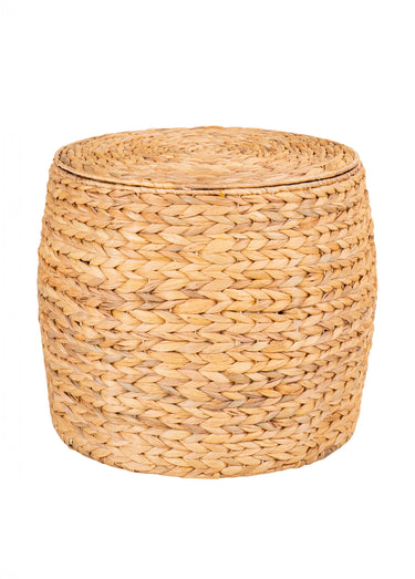 Table d'appoint naturelle avec rangement Naturel