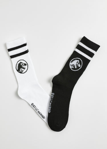 Paires chaussettes côtes, Jurassic World Noir
