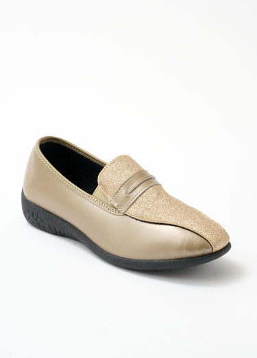 Mocassins largeur confort élastiques d'aisance Bronze