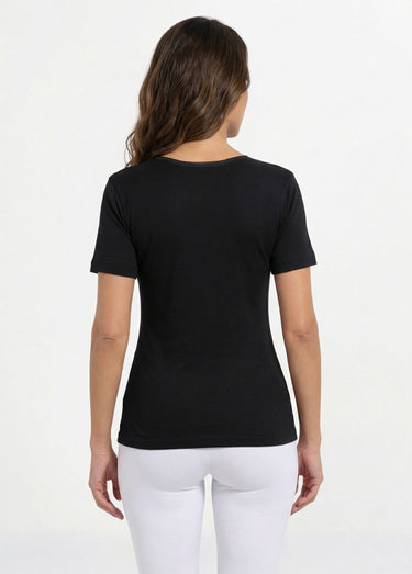 Maillot de corps manches courtes Coton noir