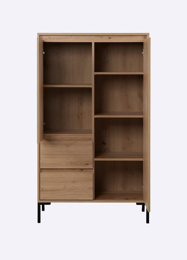 PLOCK Armoire décor chêne, 2 portes Bois Clair
