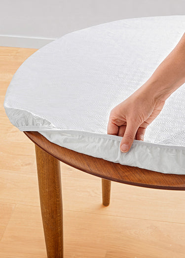Protège-table élastiqué Blanc