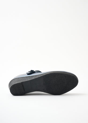 Sandales babies cuir largeur confort Marine Nacre