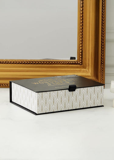 Coffret 6 bougies parfumées thème Art déco Noir