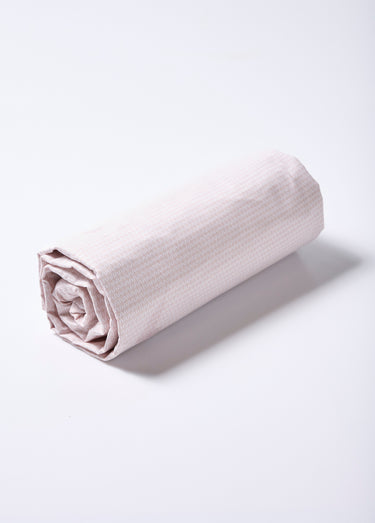Parure de lit 4 pièces avec drap plat, camélias Gris