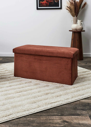 Pouf bouclette avec coffre de rangement 2B Terra