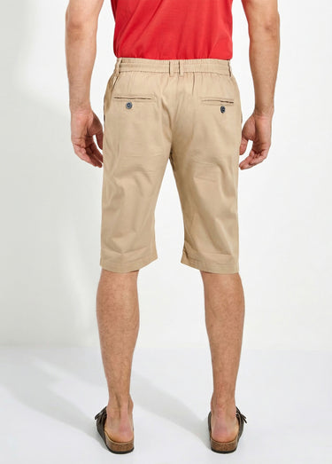 Bermuda coton ceinture élastiquée - lot de 2 Marine/Beige