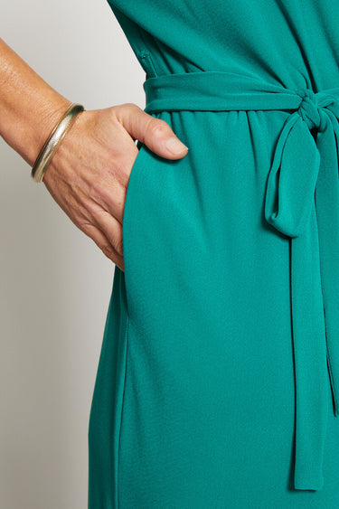 Combinaison pantalon maille extensible Uni Vert