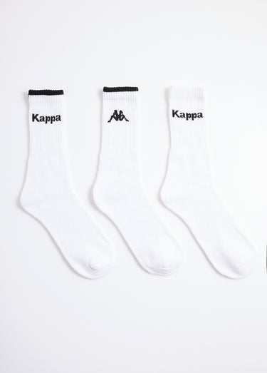 Chaussettes de sport côtelées, claires Blanc