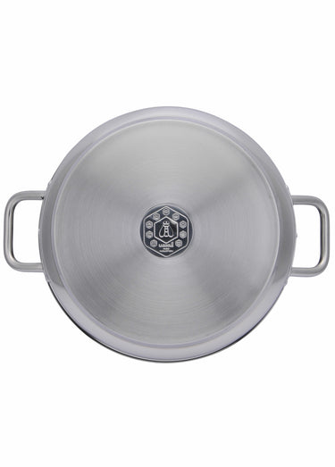 Marmite inox 38cm Pro + couvercle Argente