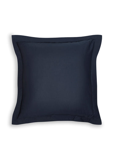 Taie d'oreiller coton unie Navy