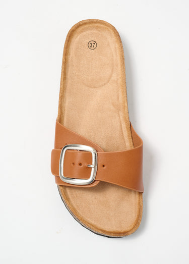 Mules bride et semelle confortable Camel