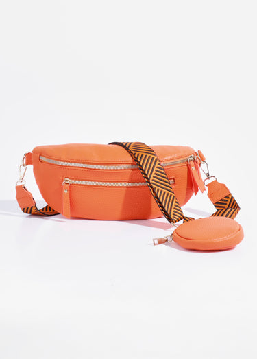 Sac banane fantaisie + porte-monnaie Orange