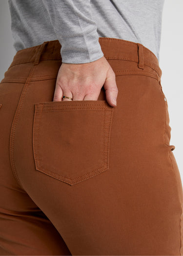 Pantalon droit 5 poches coton stretch Ecureuil