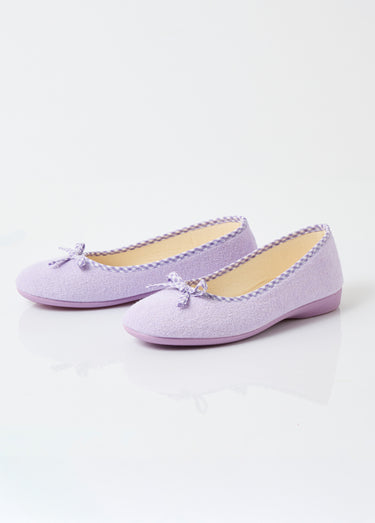 Chaussons ballerines largeur confort Lilas