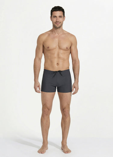 Boxer de bain piscine uni, essentiel Gris
