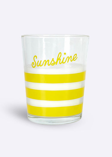 Bougie parfum citronnelle en verre, 16cm Sunshine