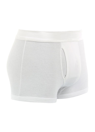 Boxer à poche uni homme Blanc